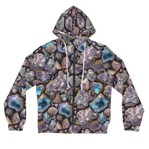 Amethyst Atlas on a Women's Full-Zip Hoodie