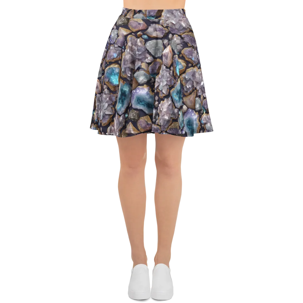 Amethyst Atlas on Skater Skirt — Front