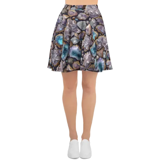 Amethyst Atlas on a Skater Skirt