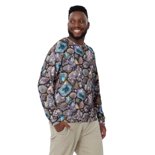 Amethyst Atlas on a Sweatshirt