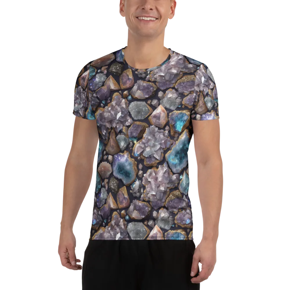 Amethyst Atlas on Men's Athletic T-Shirt — Front