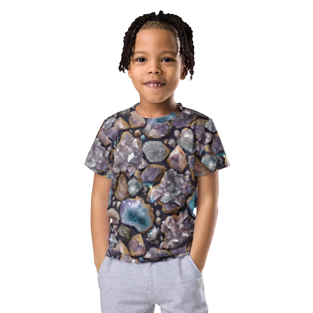 Amethyst Atlas on Kids Crew Neck T-Shirt — Front