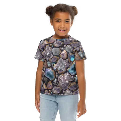 Amethyst Atlas on a Kids Crew Neck T-Shirt