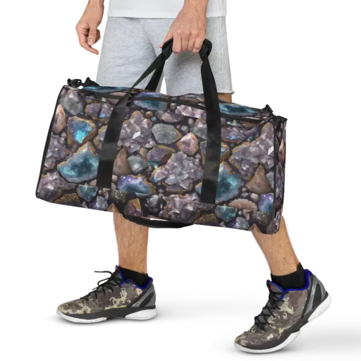 Amethyst Atlas on a Duffle Bag