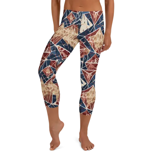 Fractured Riviera on a Capri Leggings
