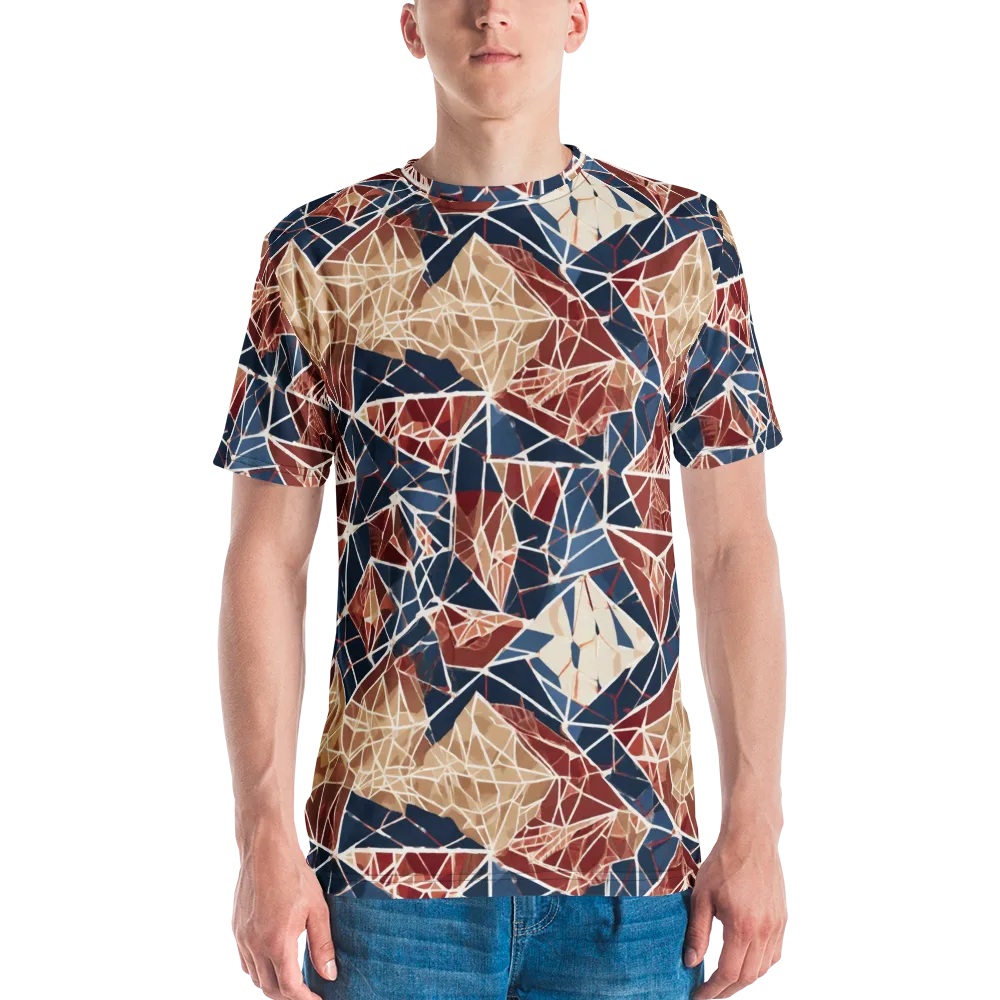 Fractured Riviera on Men's Crew Neck T-Shirt — Front