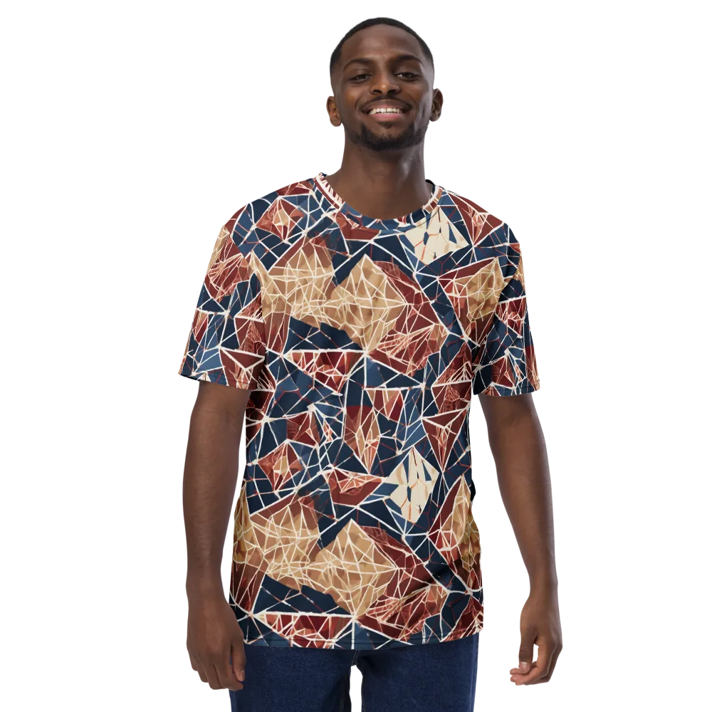 Fractured Riviera on Men's Crew Neck T-Shirt — Front