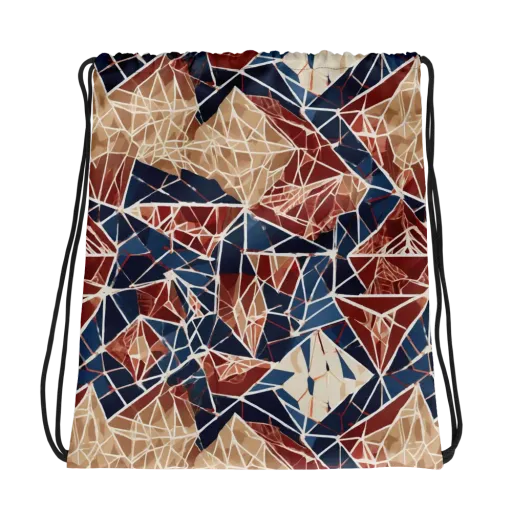 Fractured Riviera on a Drawstring Bag