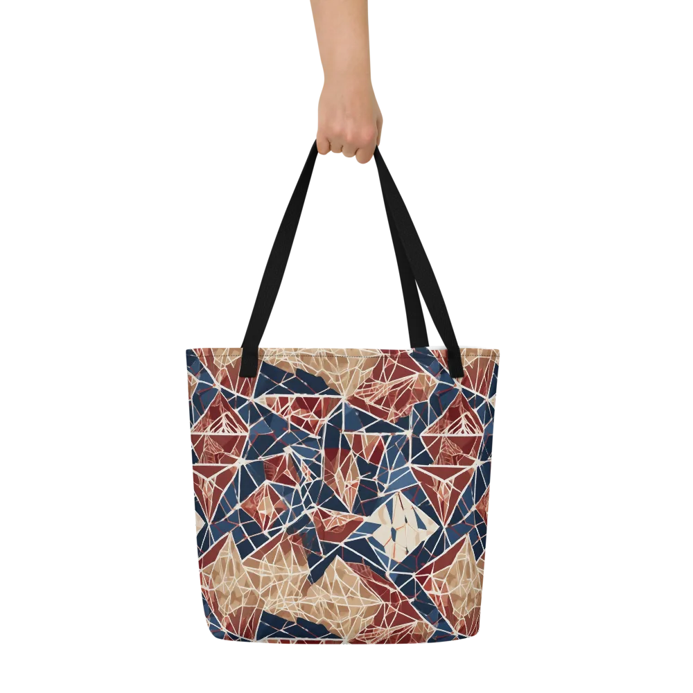 Fractured Riviera on Large Tote Bag W/ Pocket — Front