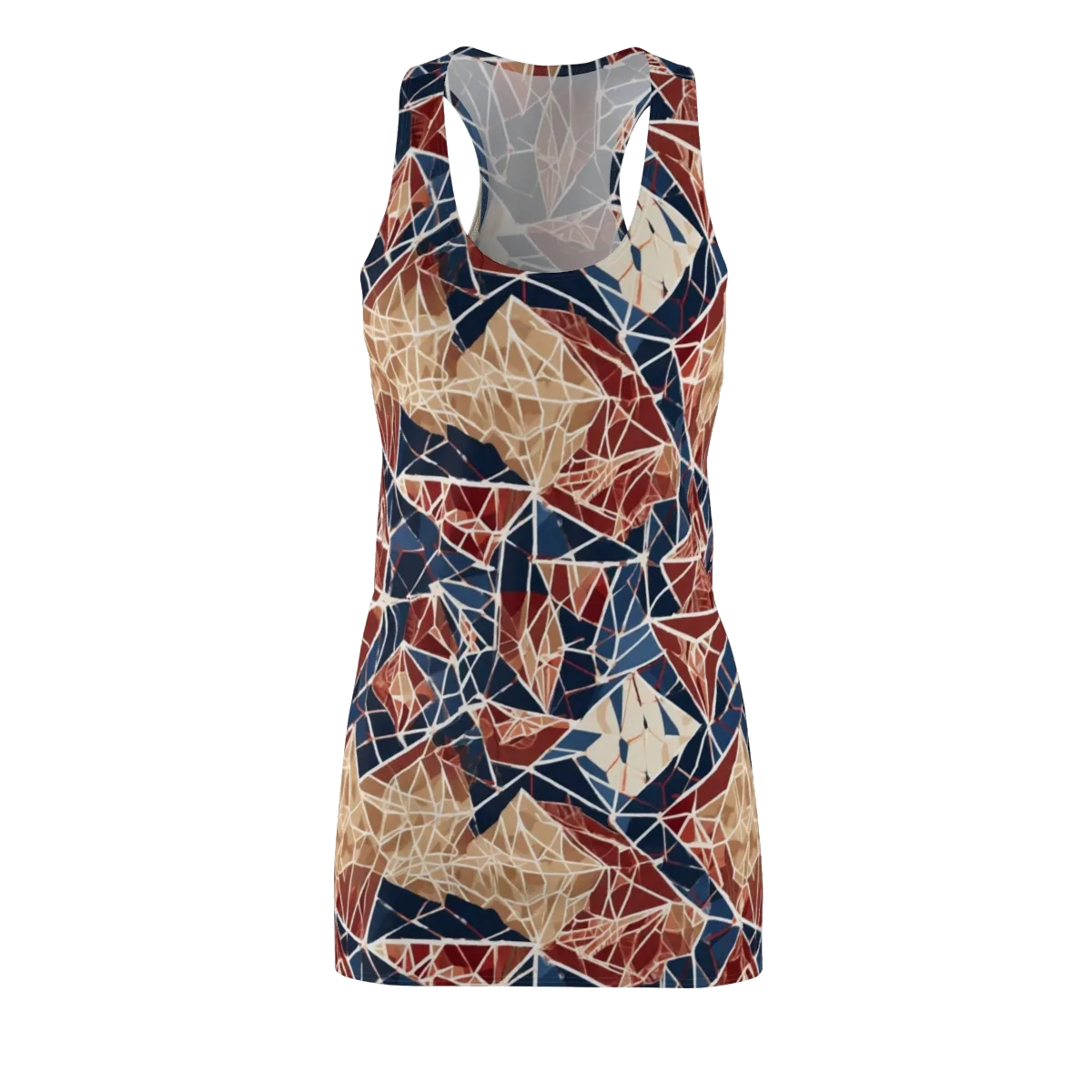 Fractured Riviera on Racerback Dress — Front
