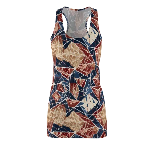 Fractured Riviera on a Racerback Dress