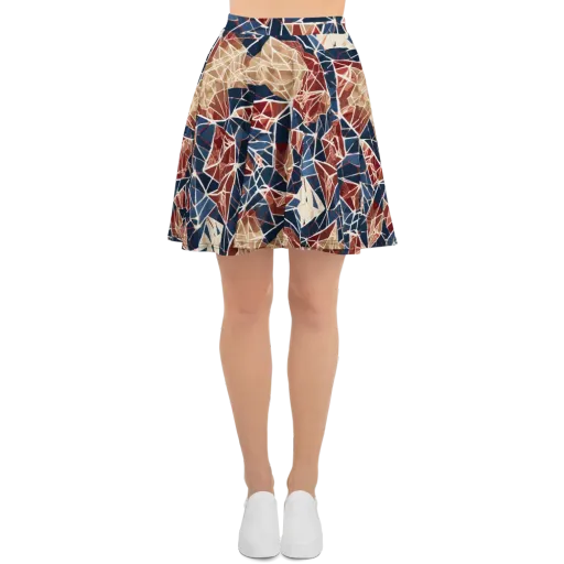 Fractured Riviera on a Skater Skirt