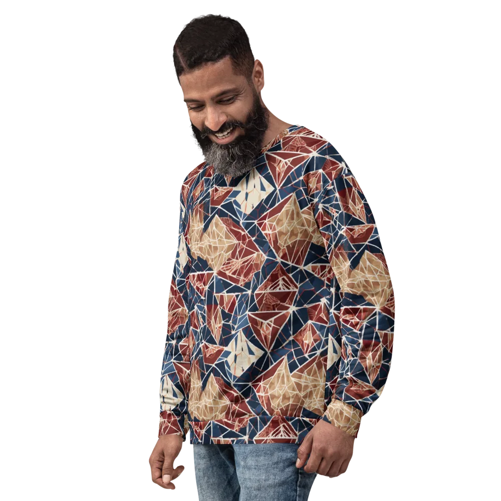 Fractured Riviera on Sweatshirt — Left Front