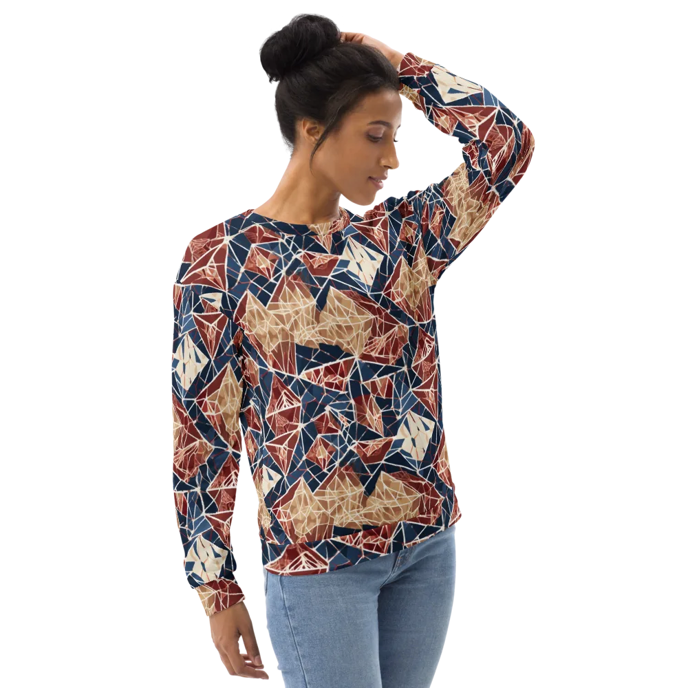 Fractured Riviera on Sweatshirt — Right Front