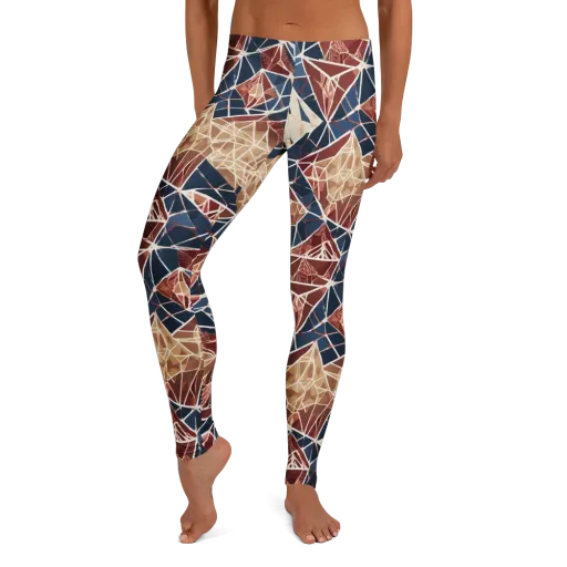 Fractured Riviera on a Leggings