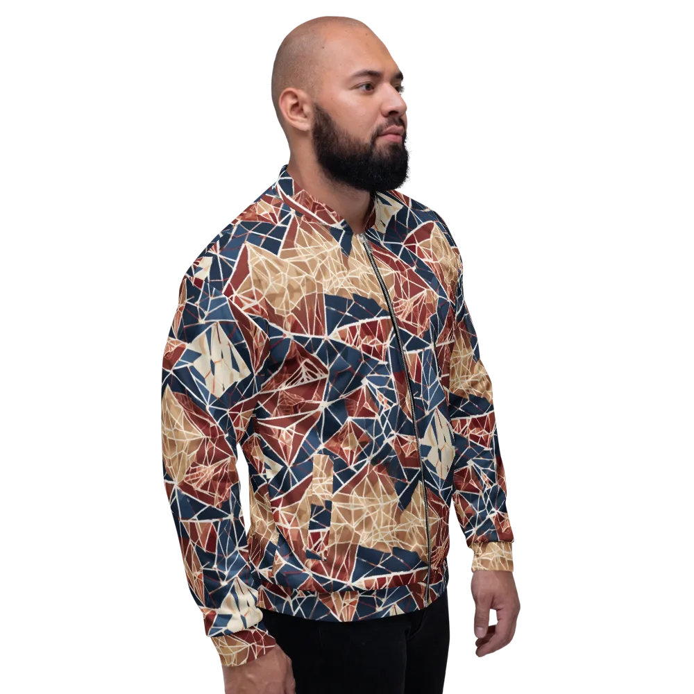 Fractured Riviera on Bomber Jacket — Right