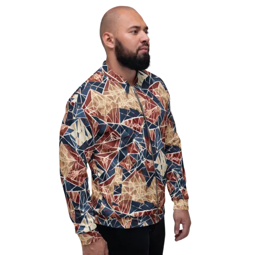 Fractured Riviera on a Bomber Jacket