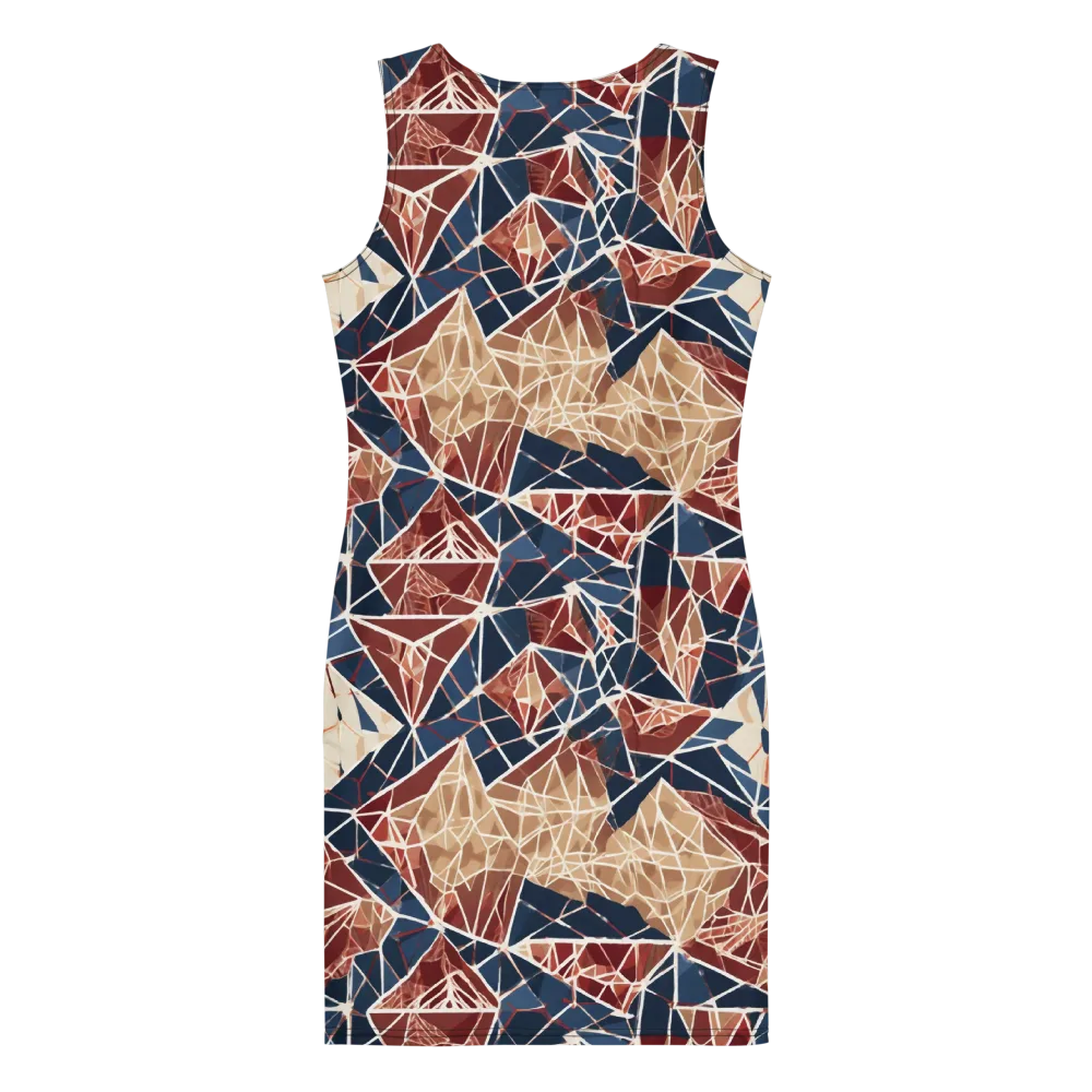 Fractured Riviera on Bodycon Dress — Back