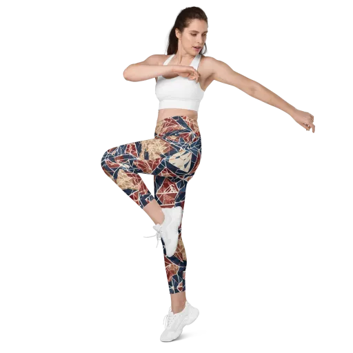 Fractured Riviera on a Leggings with Pockets