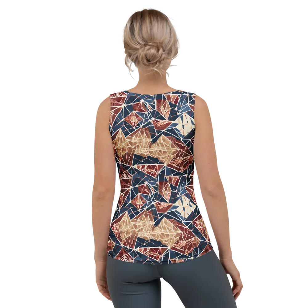 Fractured Riviera on Women's Tank Top — Back