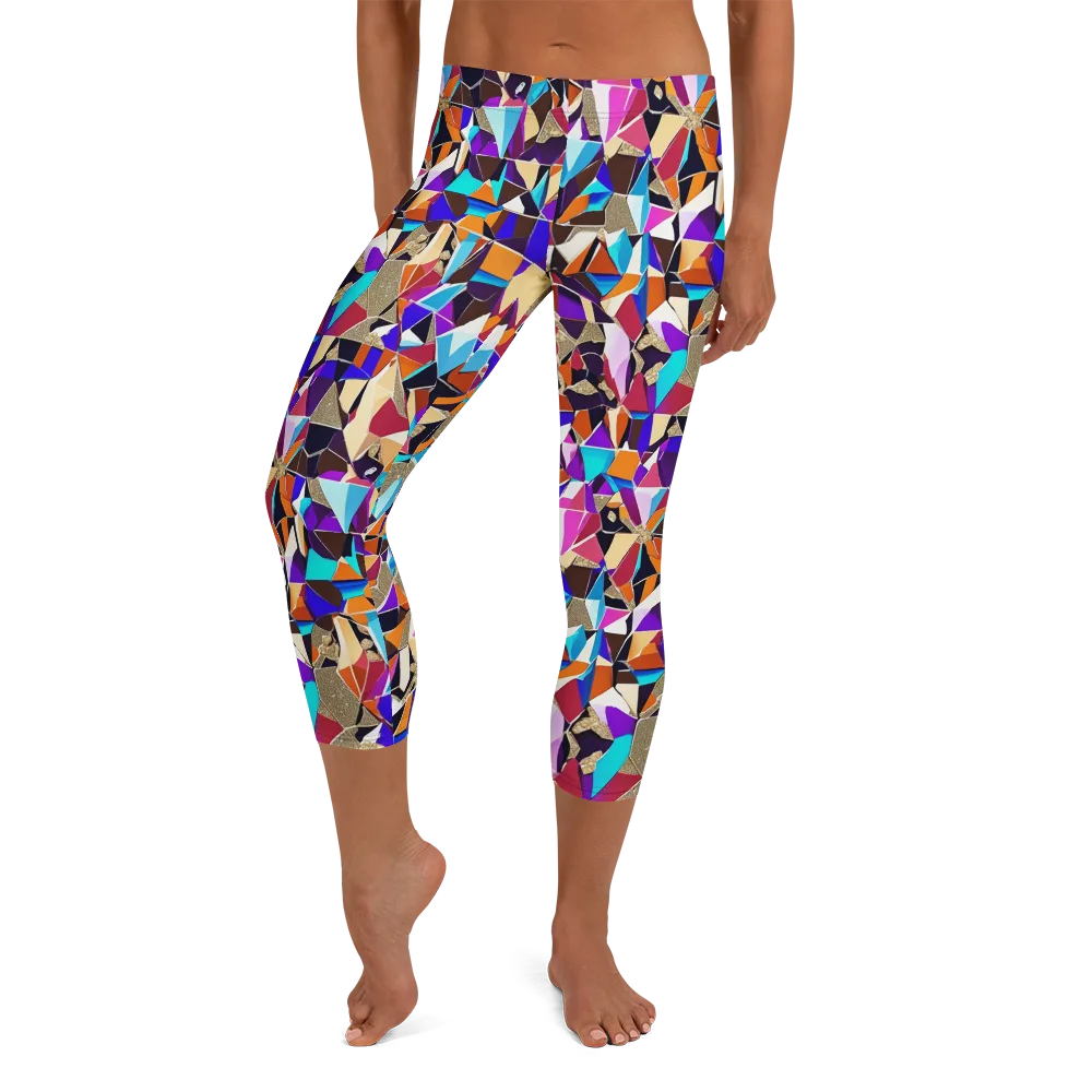 Jewel Static on Capri Leggings — Front
