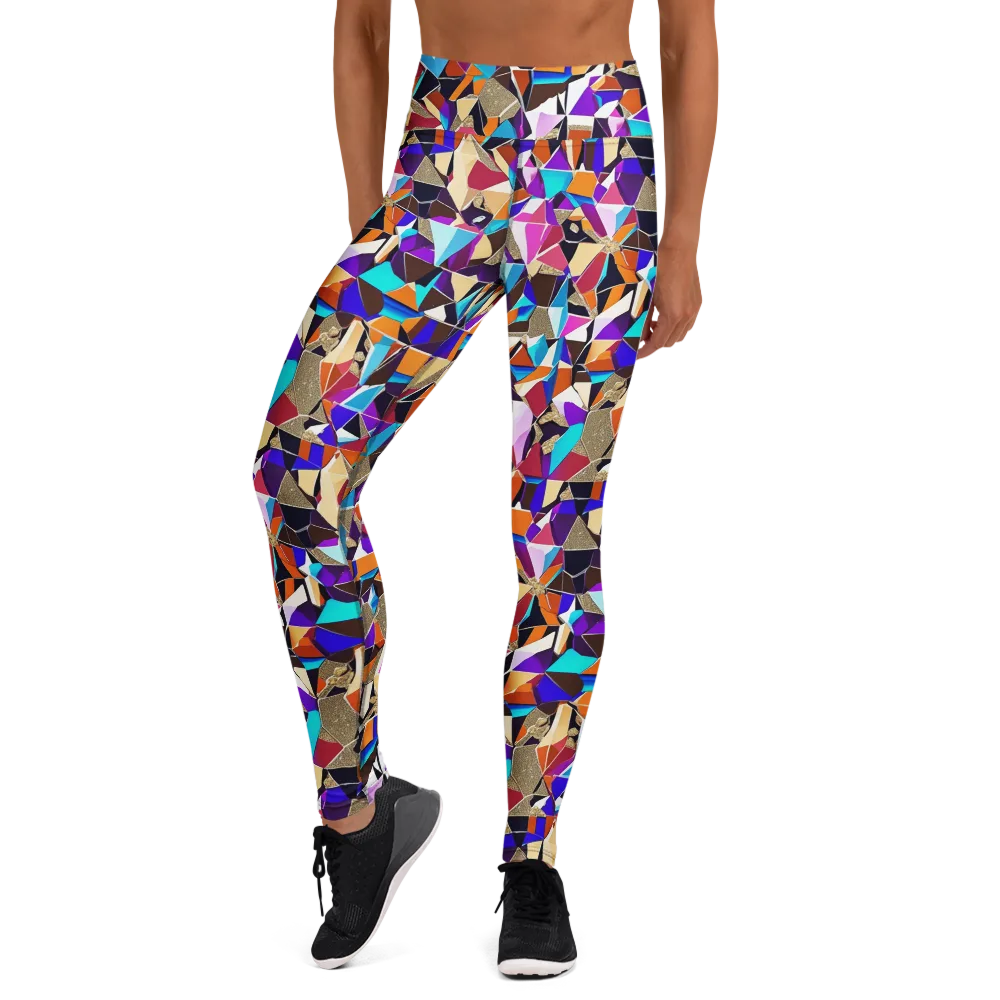 Jewel Static on Yoga Leggings — Front