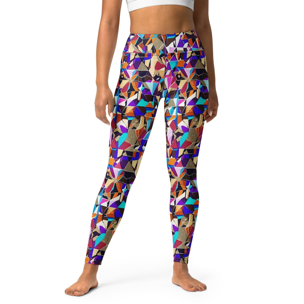 Jewel Static on Yoga Leggings — Front