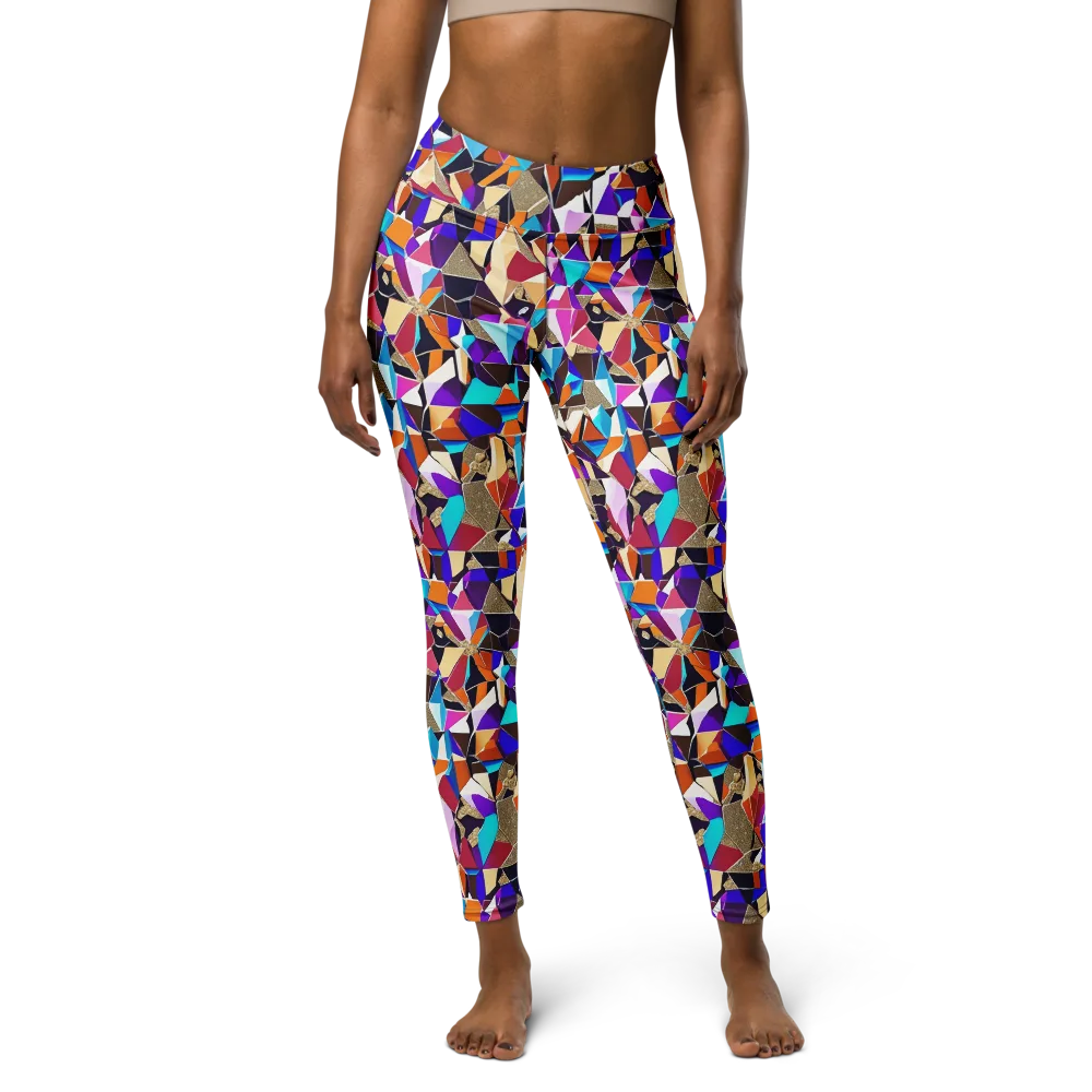 Jewel Static on Yoga Leggings — Front
