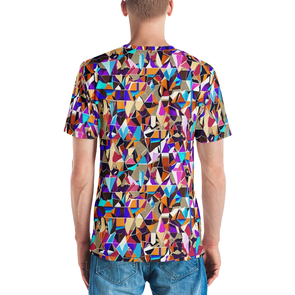 Jewel Static on Men's Crew Neck T-Shirt — Back