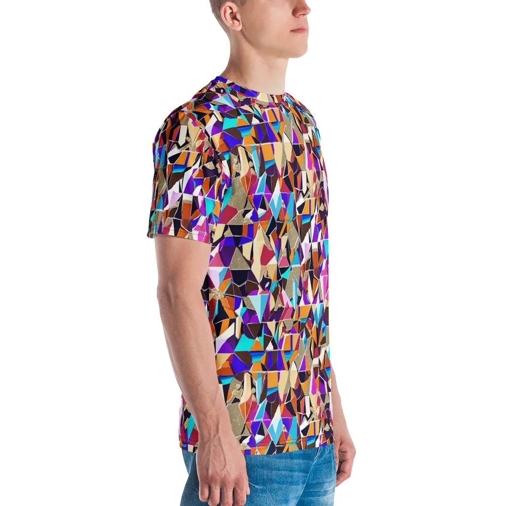 Jewel Static on Men's Crew Neck T-Shirt — Right