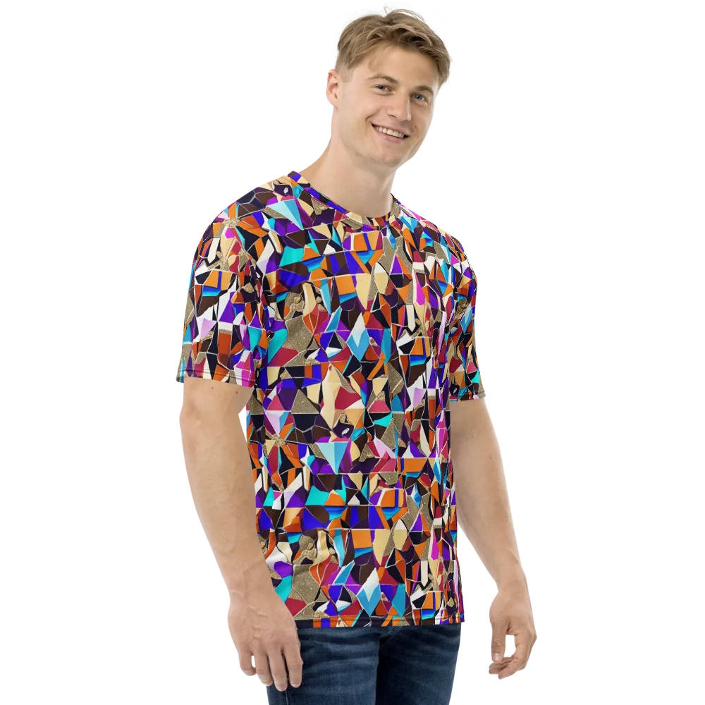Jewel Static on Men's Crew Neck T-Shirt — Right