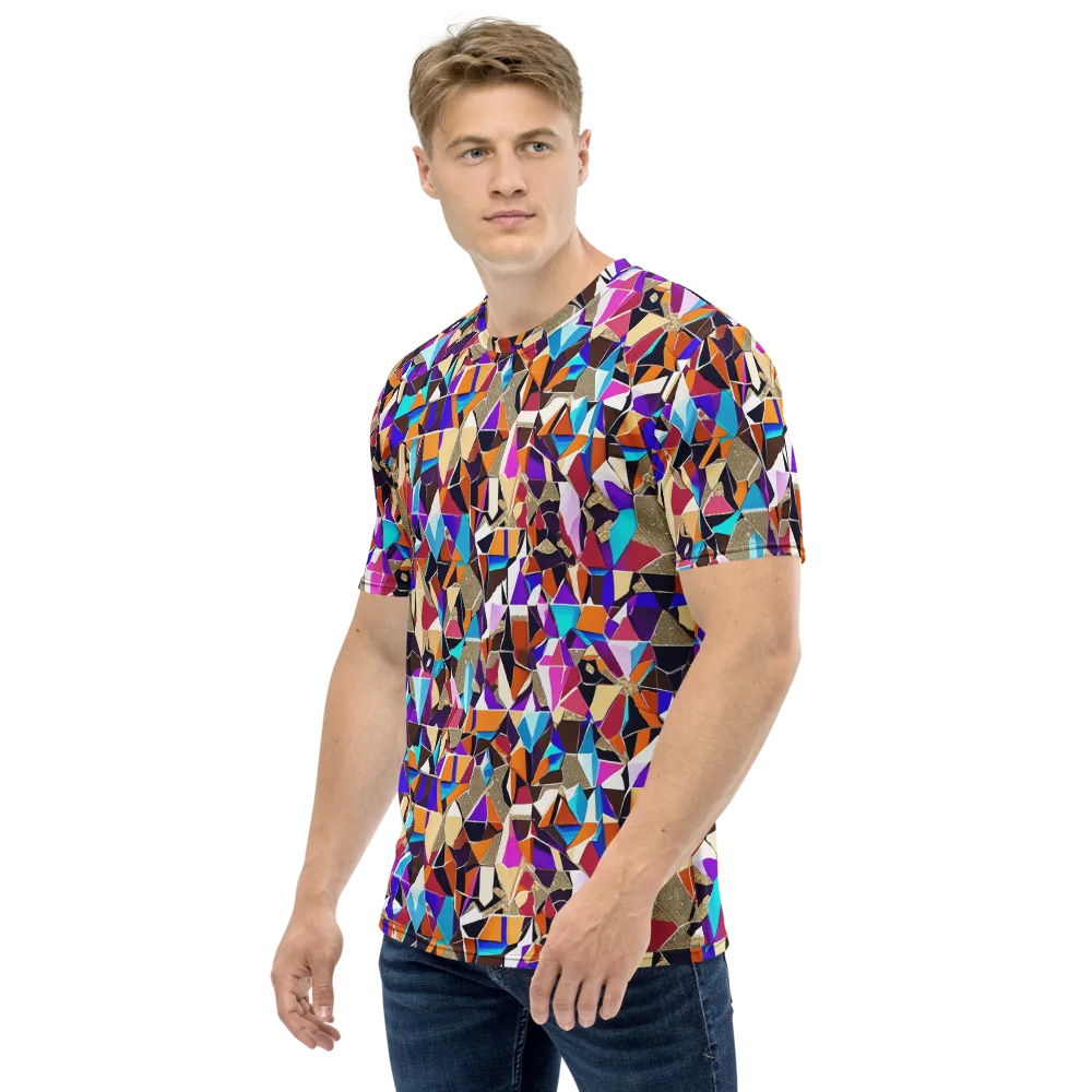 Jewel Static on Men's Crew Neck T-Shirt — Left
