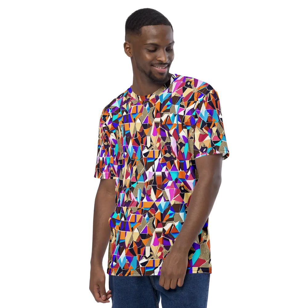 Jewel Static on Men's Crew Neck T-Shirt — Left