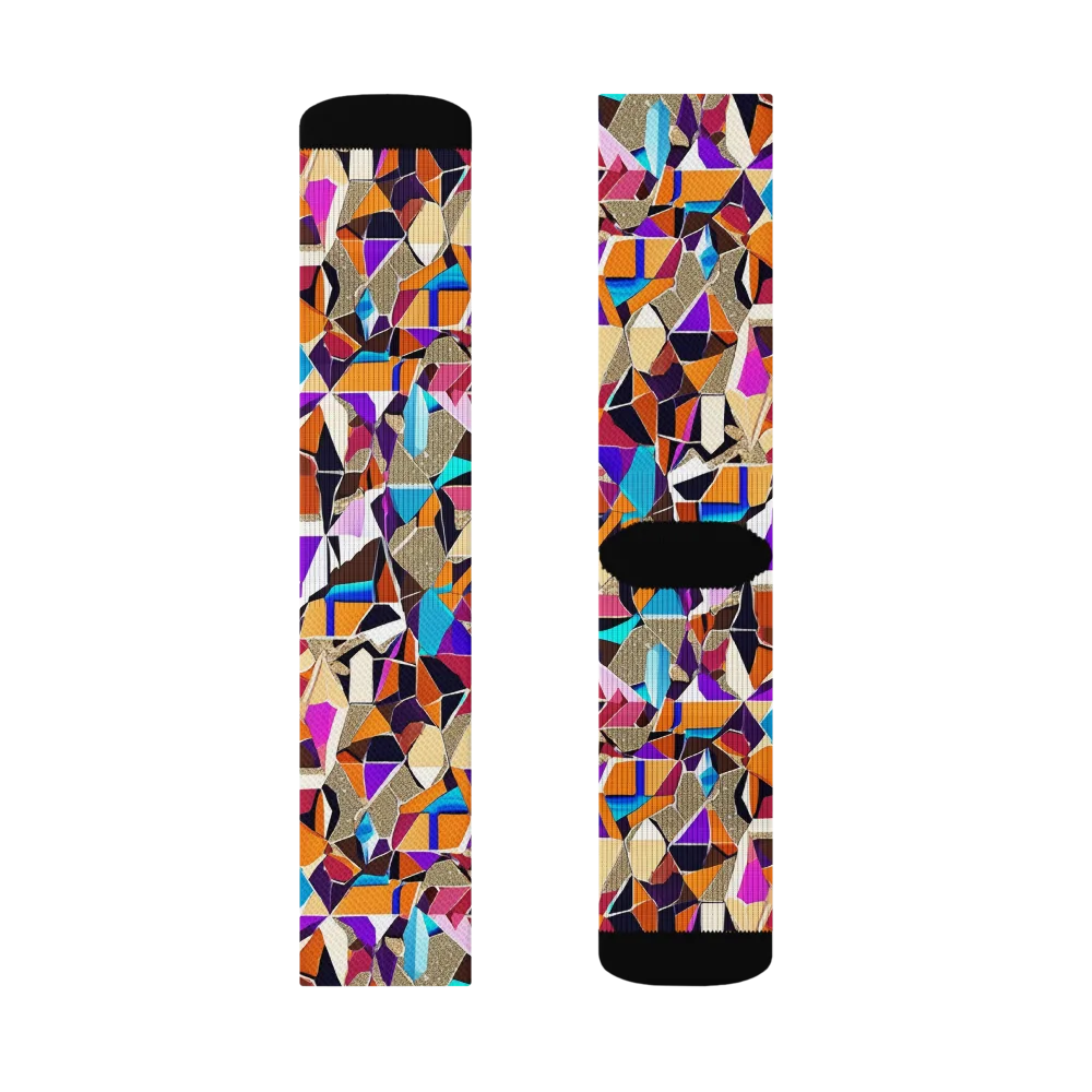 Jewel Static on Socks — Right Sock