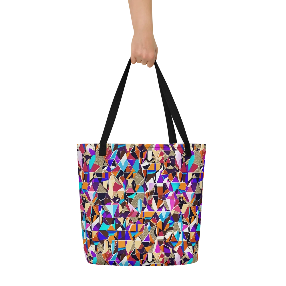 Jewel Static on Large Tote Bag W/ Pocket — Front