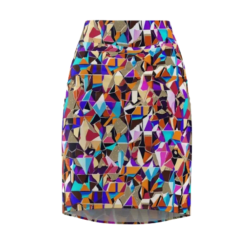 Jewel Static on a Pencil Skirt