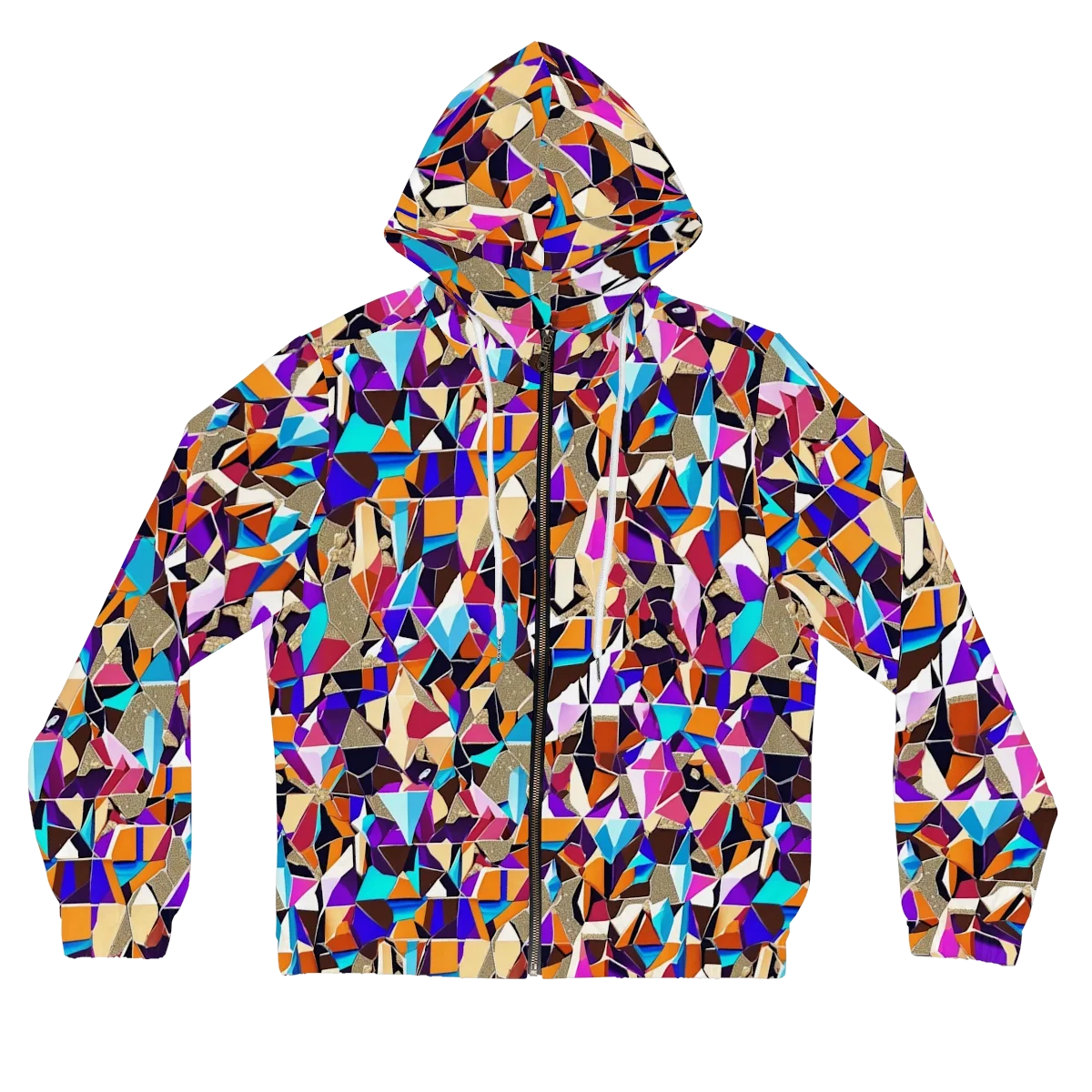 Jewel Static on Women's Full-Zip Hoodie — Front