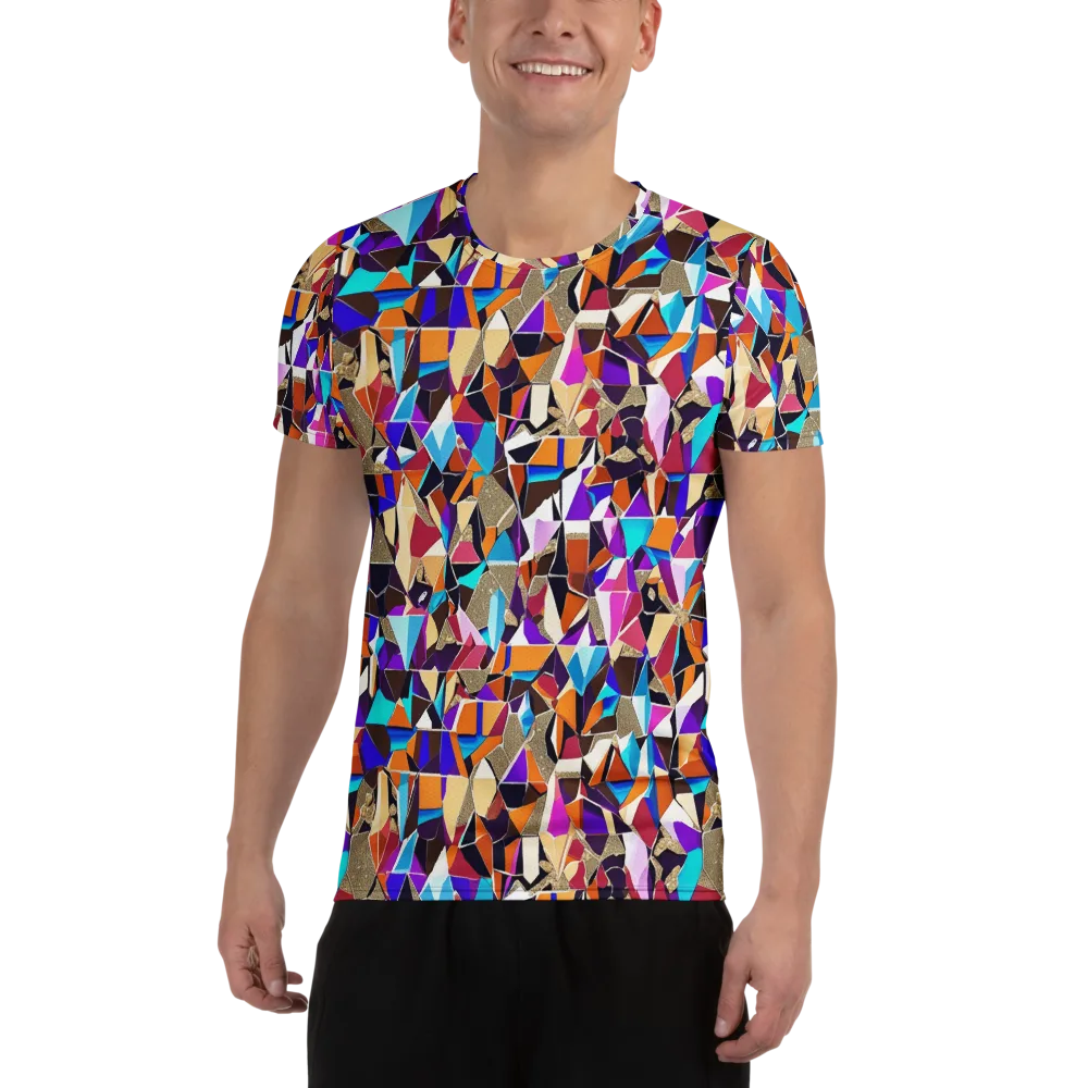 Jewel Static on Men's Athletic T-Shirt — Front