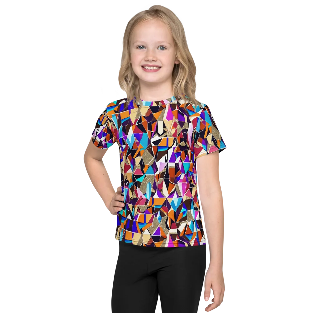 Jewel Static on Kids Crew Neck T-Shirt — Front