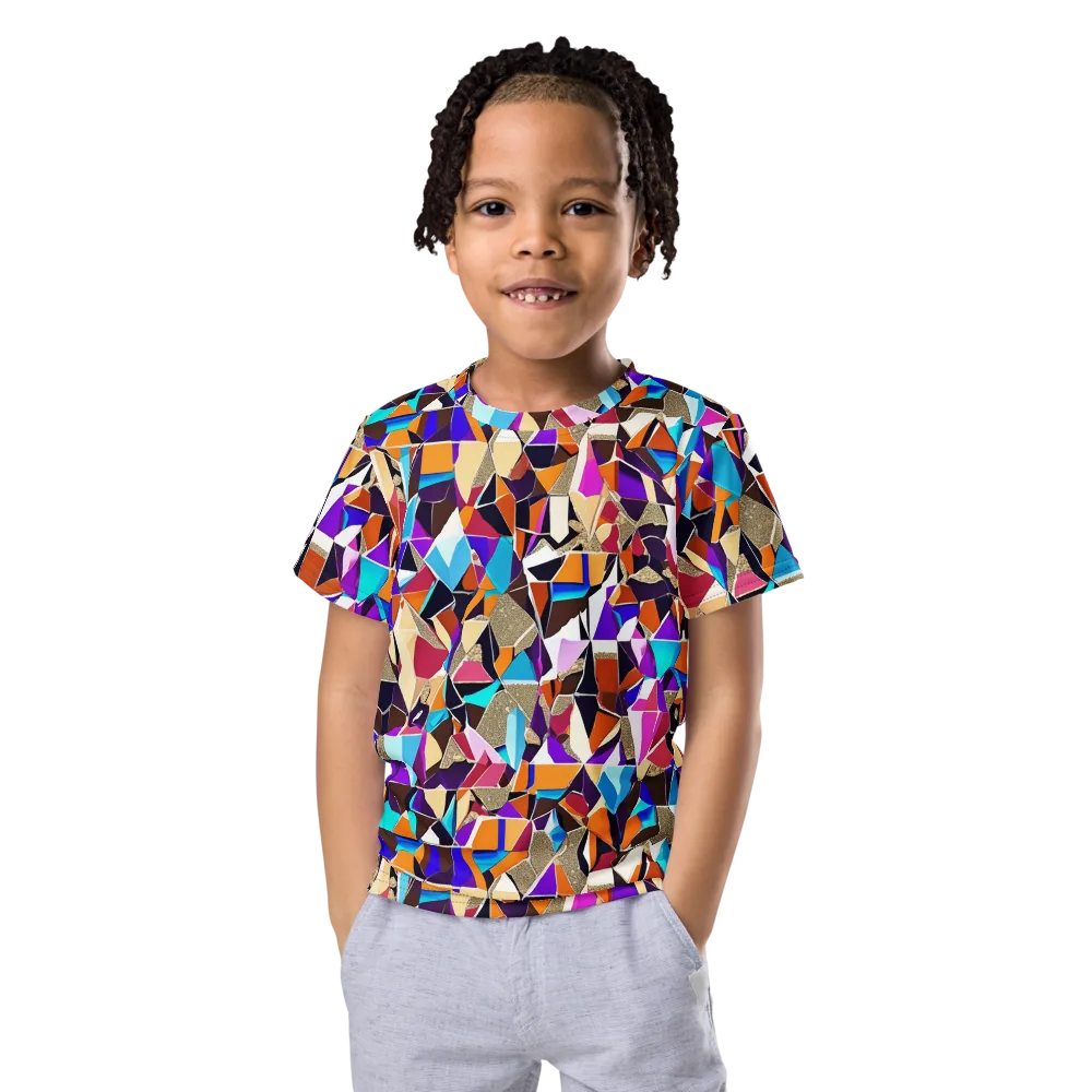 Jewel Static on Kids Crew Neck T-Shirt — Front