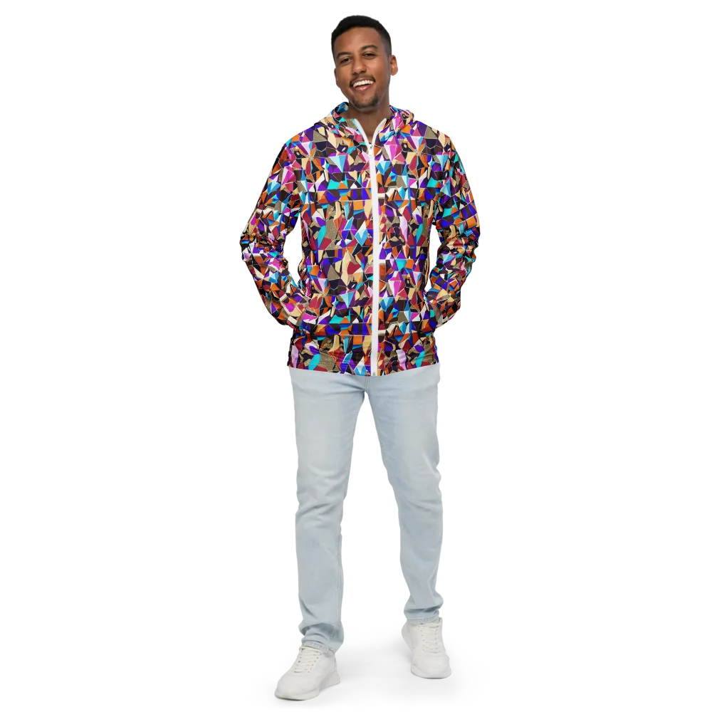 Jewel Static on Men's Windbreaker — Front