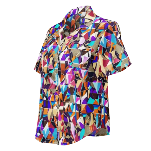 Jewel Static on a Women's Short Sleeve Pajama Top