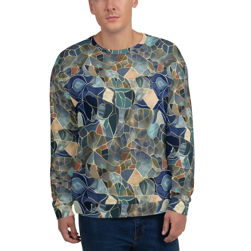 Gilded Tidal Mosaic on Sweatshirt — Front