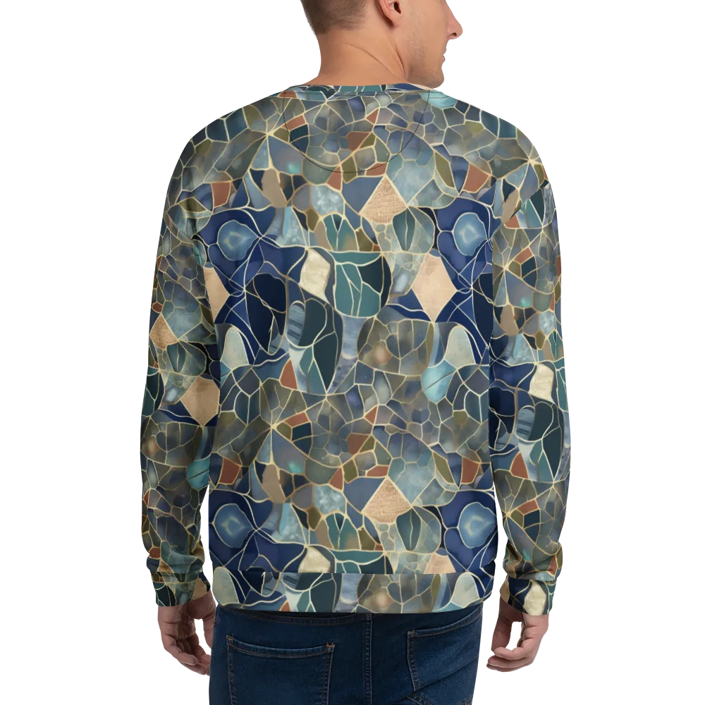 Gilded Tidal Mosaic on Sweatshirt — Back