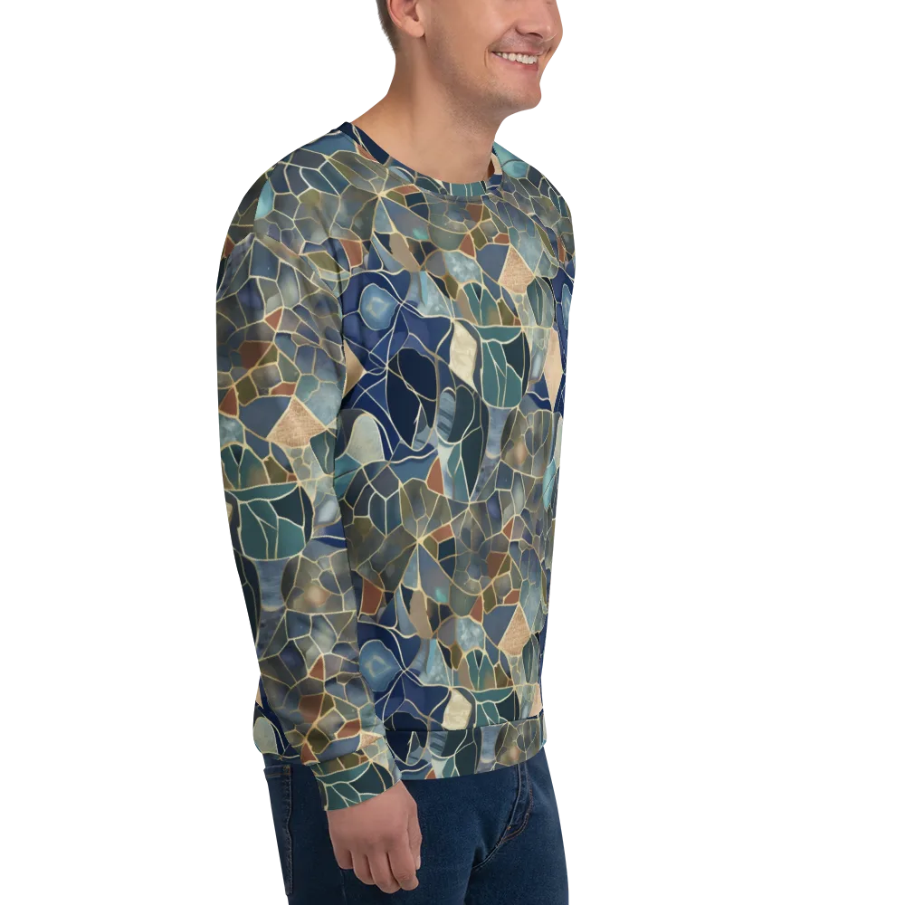 Gilded Tidal Mosaic on Sweatshirt — Right Front