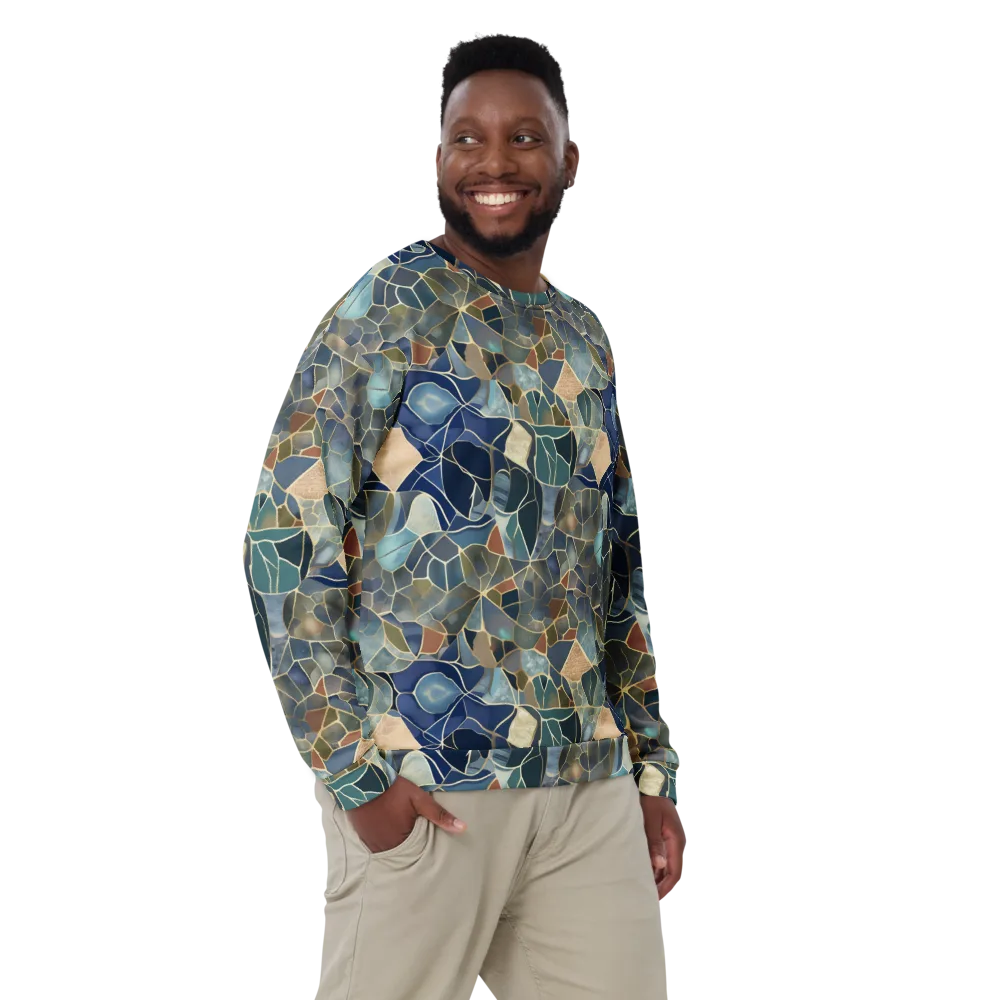 Gilded Tidal Mosaic on Sweatshirt — Front