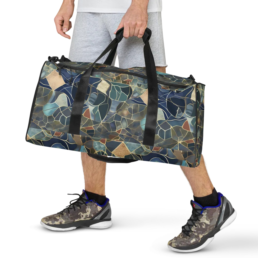 Gilded Tidal Mosaic on Duffle Bag — Front