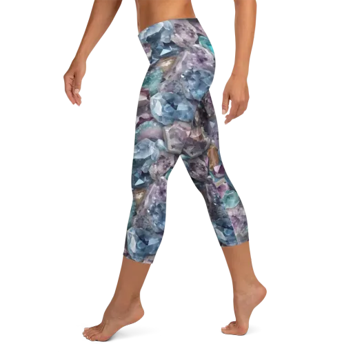 Amethyst Tide on a Capri Leggings