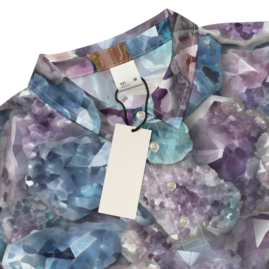 Amethyst Tide on Men's Slim Fit Polo Shirt — Product details