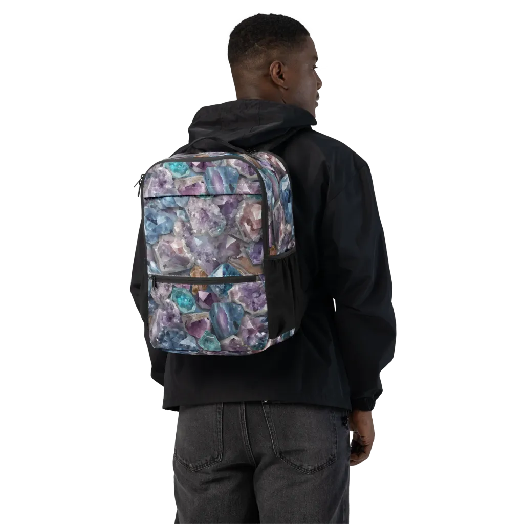 Amethyst Tide on Utility Backpack — Back